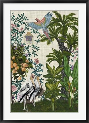 Framed Paradis Chinoiserie II Print