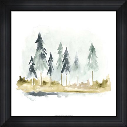 Framed Lake Shore I Print