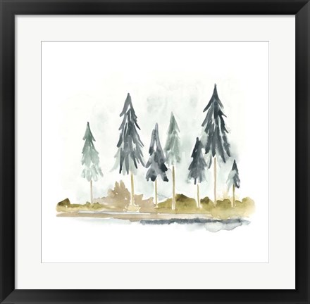 Framed Lake Shore II Print