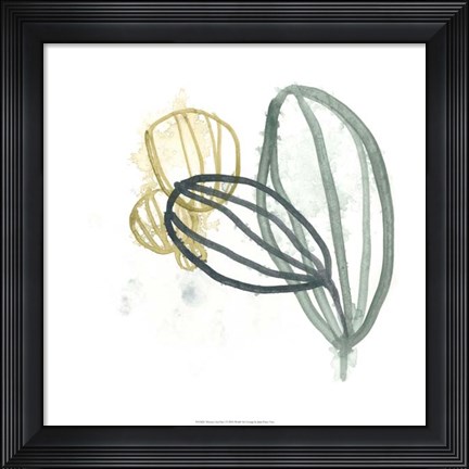 Framed Abstract Sea Fan I Print