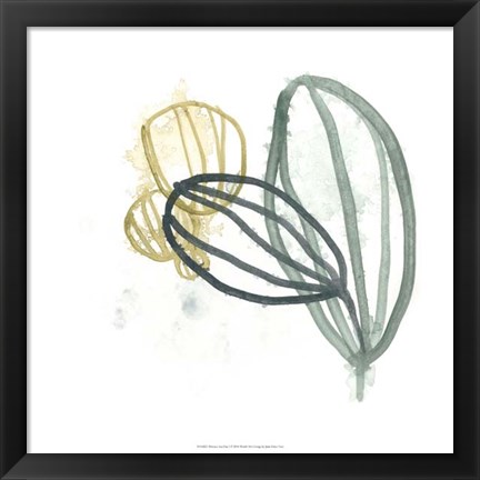 Framed Abstract Sea Fan I Print