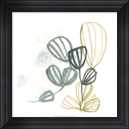 Framed Abstract Sea Fan III Print