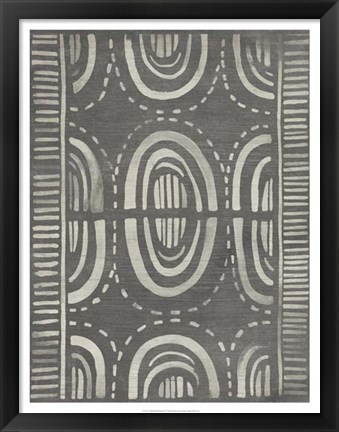 Framed Mudcloth Patterns II Print