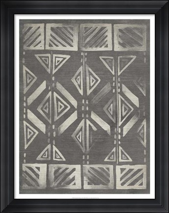 Framed Mudcloth Patterns III Print
