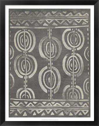 Framed Mudcloth Patterns IV Print