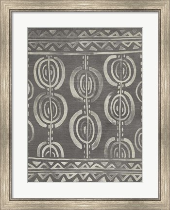 Framed Mudcloth Patterns IV Print