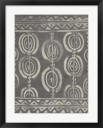 Framed Mudcloth Patterns IV Print