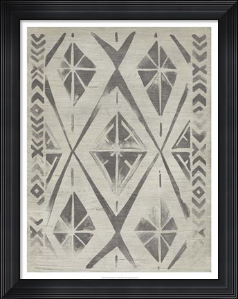 Framed Mudcloth Patterns V Print