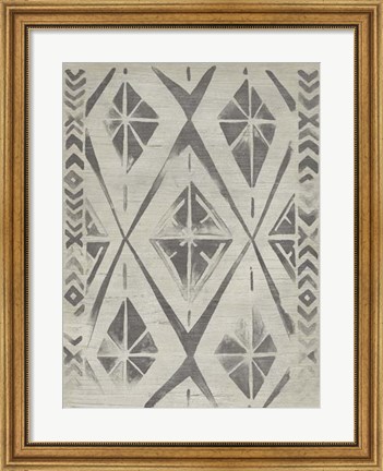 Framed Mudcloth Patterns V Print