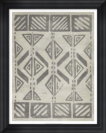 Framed Mudcloth Patterns VII Print