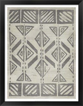 Framed Mudcloth Patterns VII Print