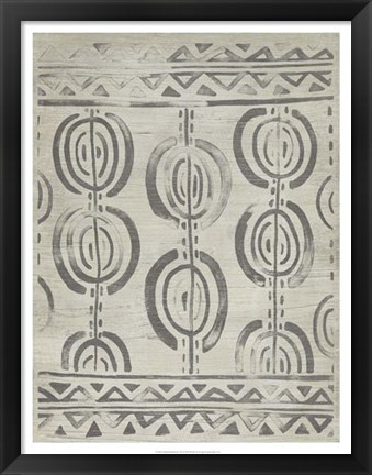 Framed Mudcloth Patterns VIII Print