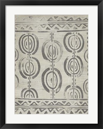 Framed Mudcloth Patterns VIII Print