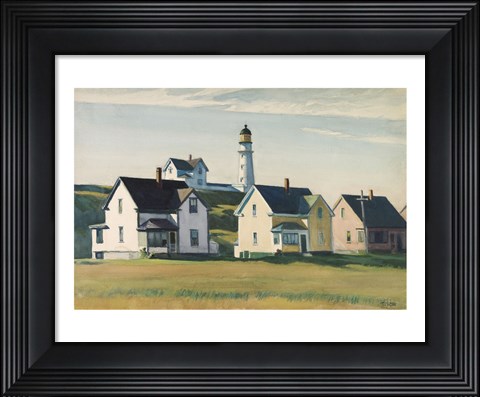 Framed Lighthouse Village (also known as Cape Elizabeth), 1929 Print