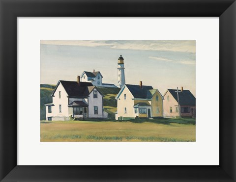 Framed Lighthouse Village (also known as Cape Elizabeth), 1929 Print