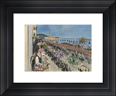 Framed Festival of Flowers, Nice (Fete des fleurs), 1923 Print