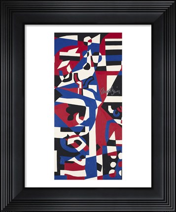 Framed Composition Concrete (Study for Mural), 1957-1960 Print