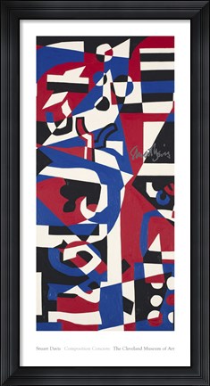 Framed Composition Concrete (Study for Mural), 1957-1960 Print