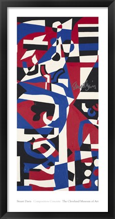 Framed Composition Concrete (Study for Mural), 1957-1960 Print