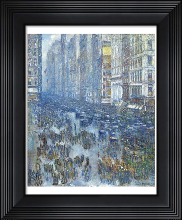 Framed Fifth Avenue, 1919 Print