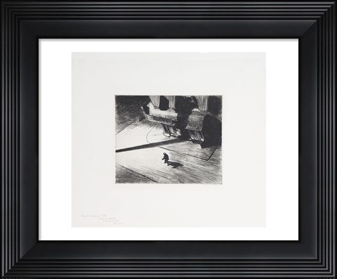 Framed Night Shadows, 1921 Print