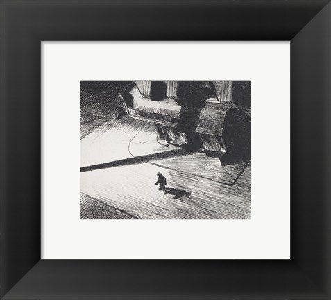 Framed Night Shadows, 1921 Print