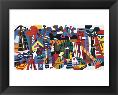 Framed Swing Landscape, 1938 Print