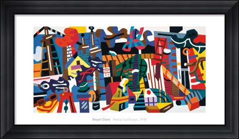 Framed Swing Landscape, 1938 Print