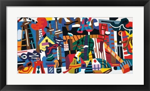 Framed Swing Landscape, 1938 Print