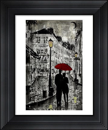 Framed Rainy Promenade Print