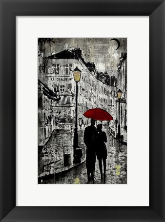 Framed Rainy Promenade Print