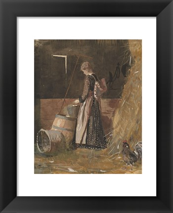 Framed Fresh Eggs, 1874 Print