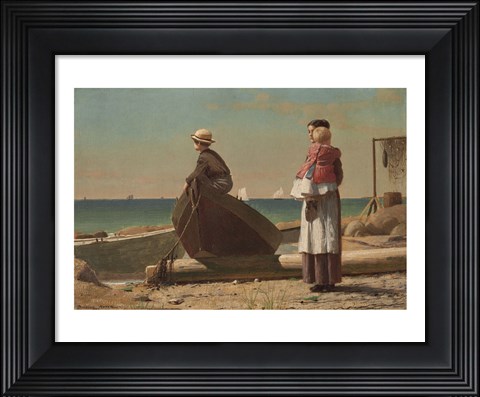 Framed Dad&#39;s Coming!, 1873 Print
