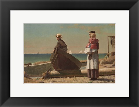 Framed Dad&#39;s Coming!, 1873 Print