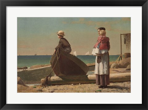 Framed Dad&#39;s Coming!, 1873 Print