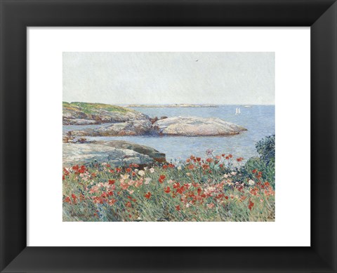 Framed Poppies, Isles of Shoals, 1891 Print