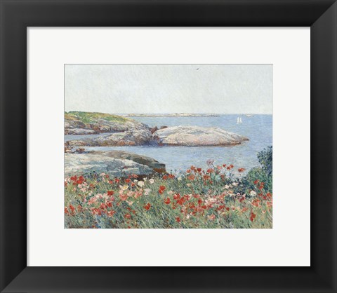 Framed Poppies, Isles of Shoals, 1891 Print