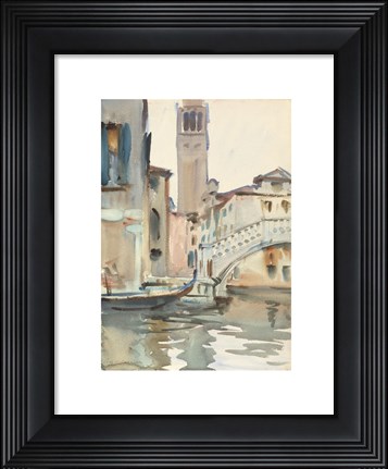 Framed Bridge and Campanile, Venice, 1902/04 Print