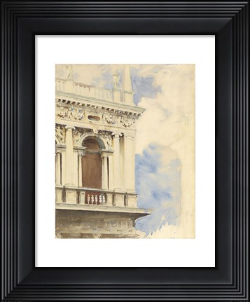 Framed Corner of the Library in Venice, 1904/07 Print