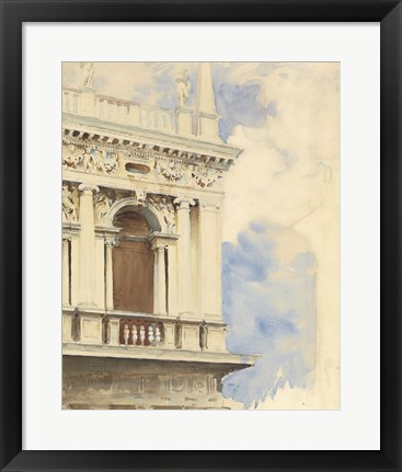 Framed Corner of the Library in Venice, 1904/07 Print