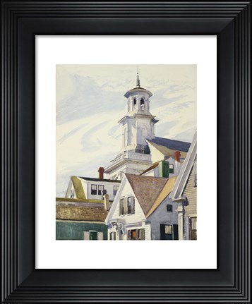 Framed Methodist Church Tower, 1930 Print
