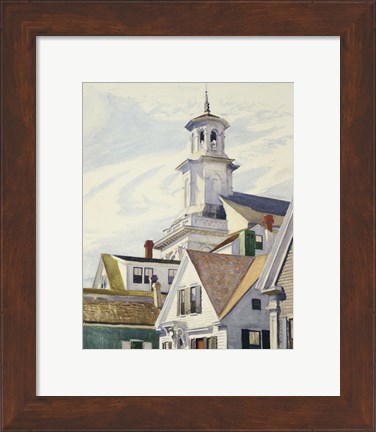 Framed Methodist Church Tower, 1930 Print