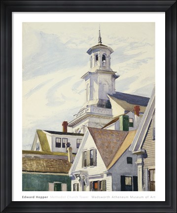 Framed Methodist Church Tower, 1930 Print