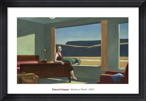 Framed Western Motel, 1957 Print