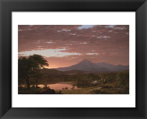 Framed Mt. Ktaadn, 1853 Print