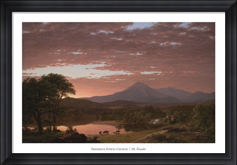 Framed Mt. Ktaadn, 1853 Print