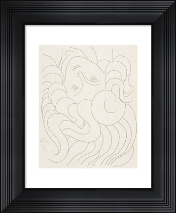Framed Female Head, 1930-32 Print