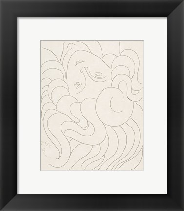 Framed Female Head, 1930-32 Print