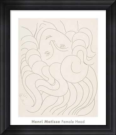 Framed Female Head, 1930-32 Print