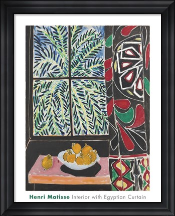 Framed Interior with Egyptian Curtain, 1948 Print